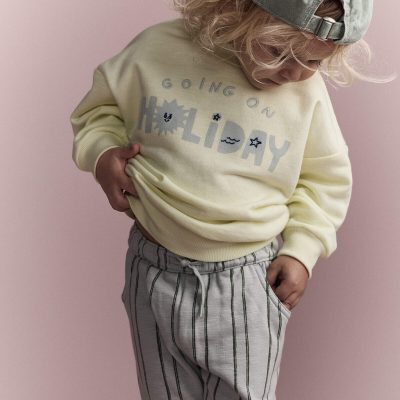 Toddler 'Going On Holiday' Dolman-Sleeve Sweatshirt - Yellow
