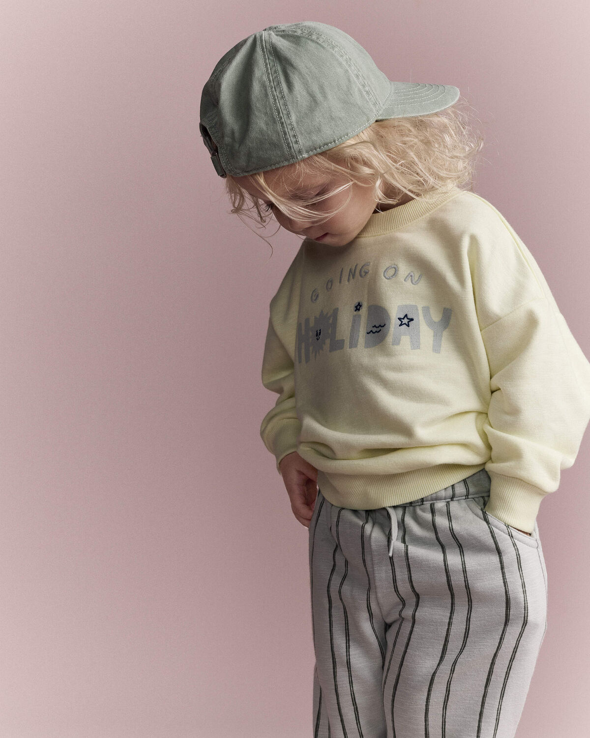 Toddler 'Going On Holiday' Dolman-Sleeve Sweatshirt - Yellow - Image 5