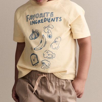 Toddler 'Favorite Ingredients' Relaxed Graphic Tee - Yellow