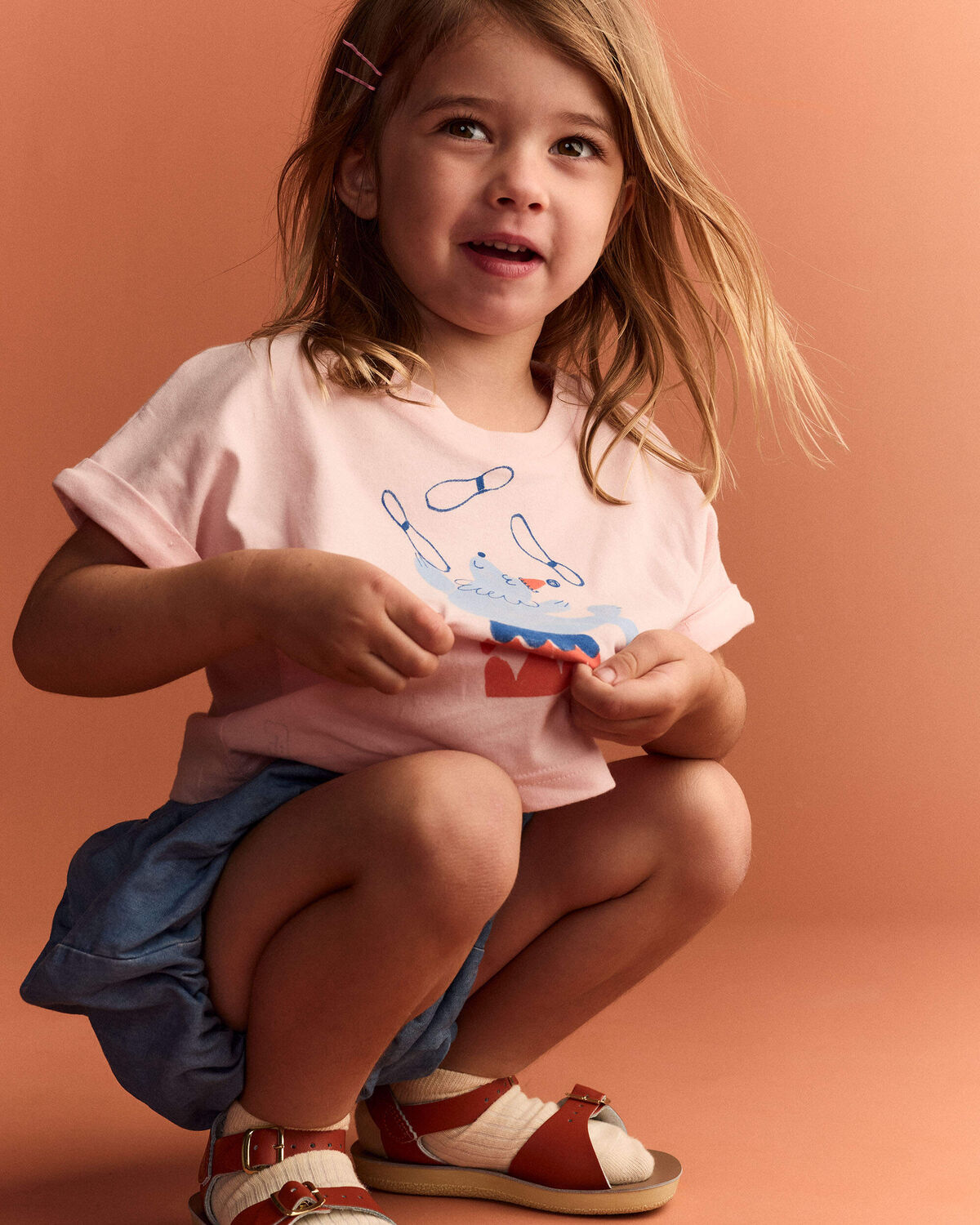 Toddler Girl Breezy High-Low Top in Circus Print - Pink - Image 5
