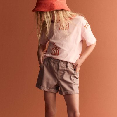 Toddler Girl Mom Shorts - Mauve