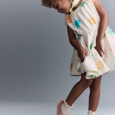 Toddler Girl Avenue Twirl™ Dress in Character Print - Cream