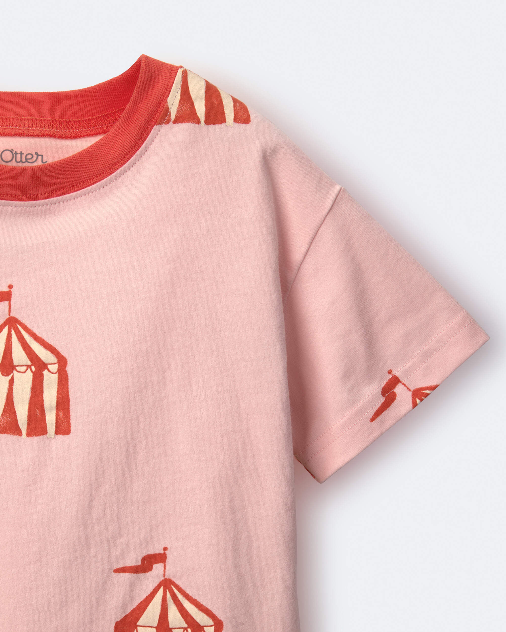 Toddler Boy Relaxed Tee in Stripes - Red/Blue - Image 4
