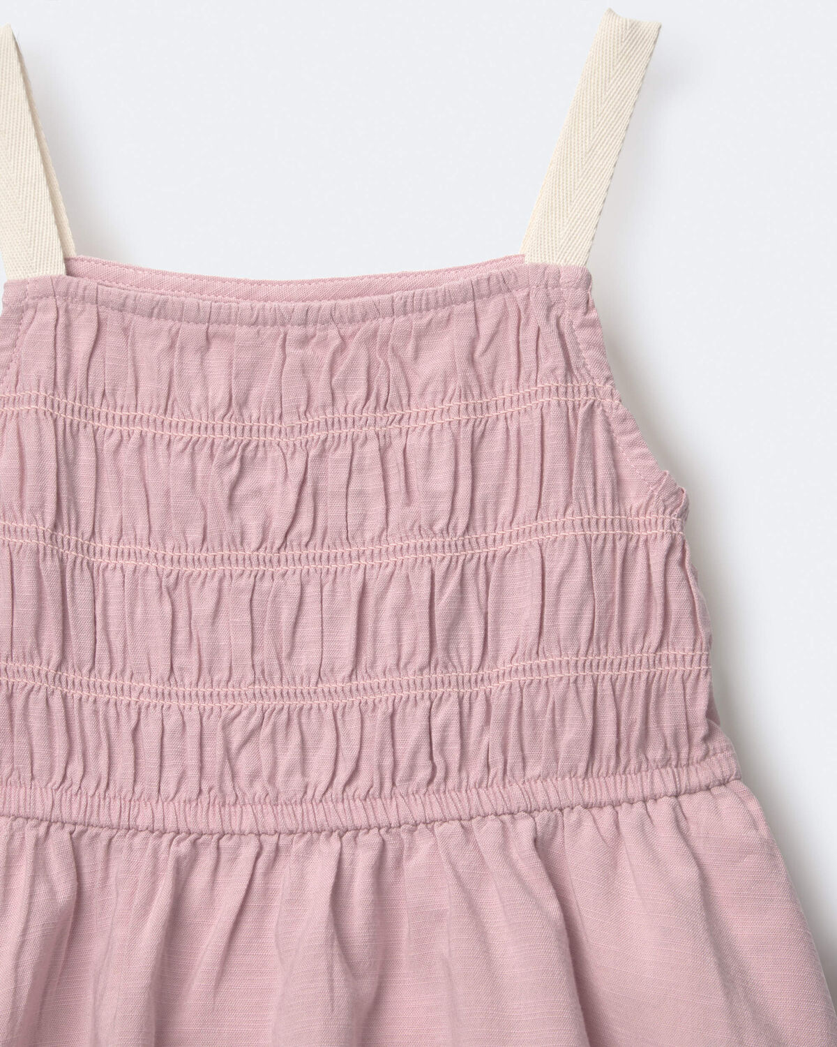Toddler Girl Smocked Dress - Light Pink - Image 6