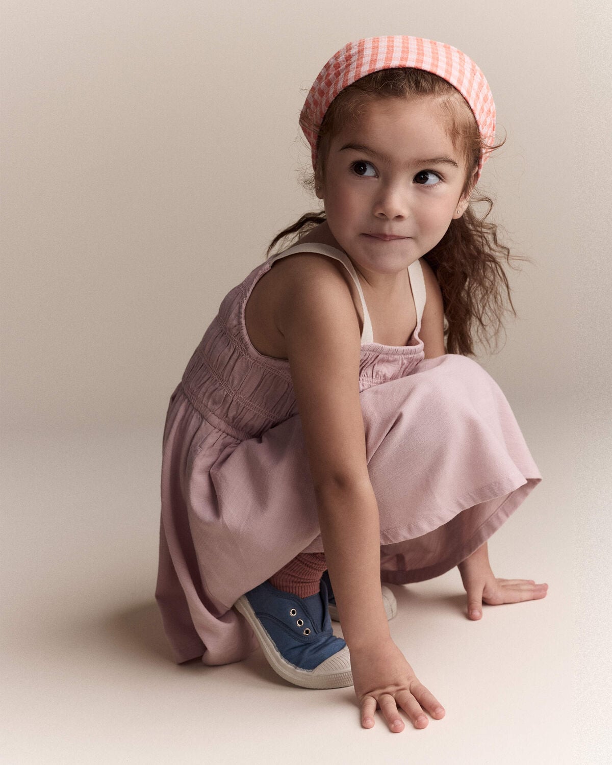 Toddler Girl Smocked Dress - Light Pink - Image 4