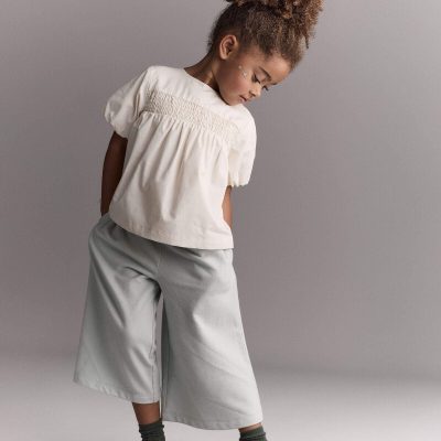 Toddler Girl Wide-Leg Drape Pant - Light Blue