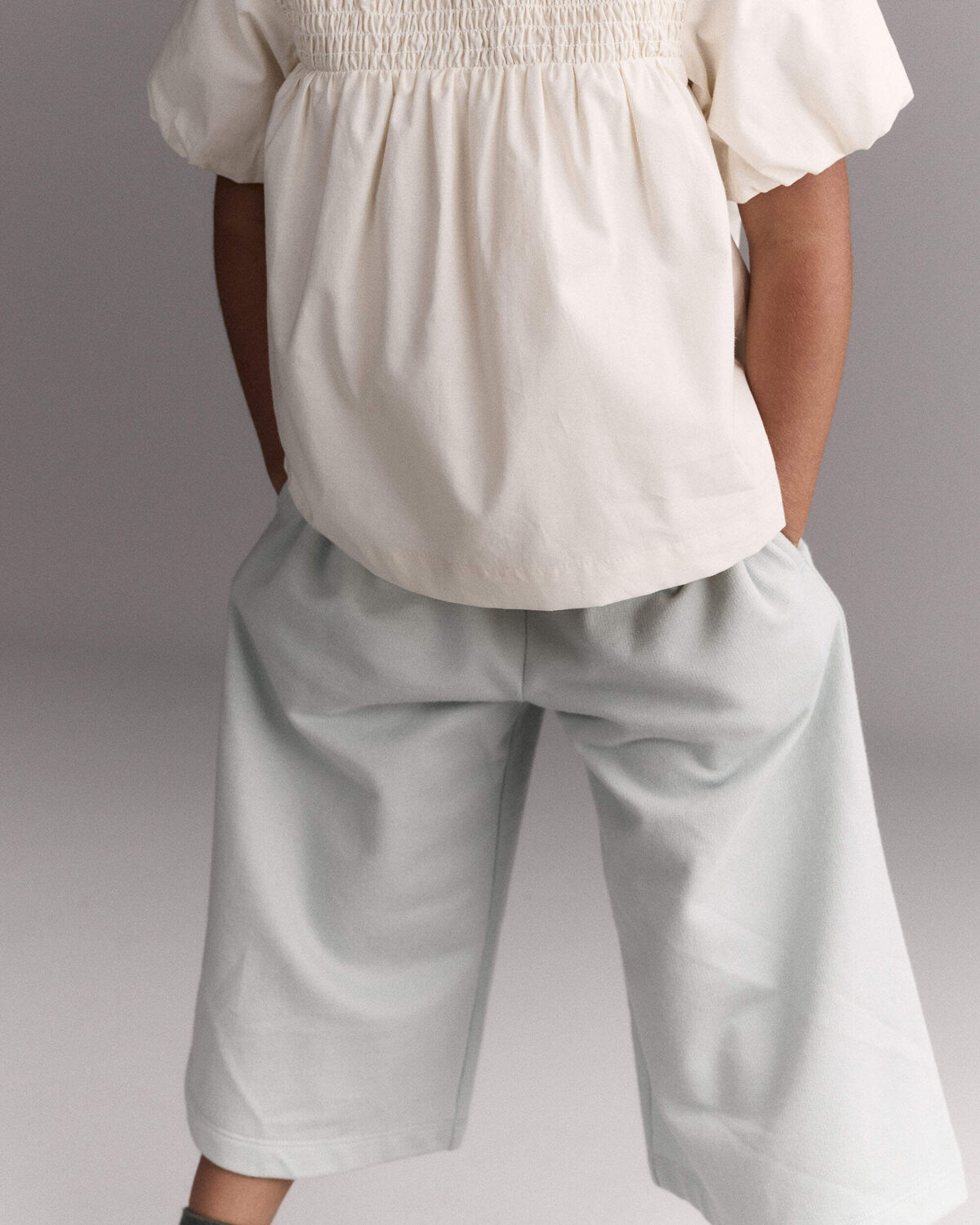 Toddler Girl Wide-Leg Drape Pant - Light Blue - Image 5