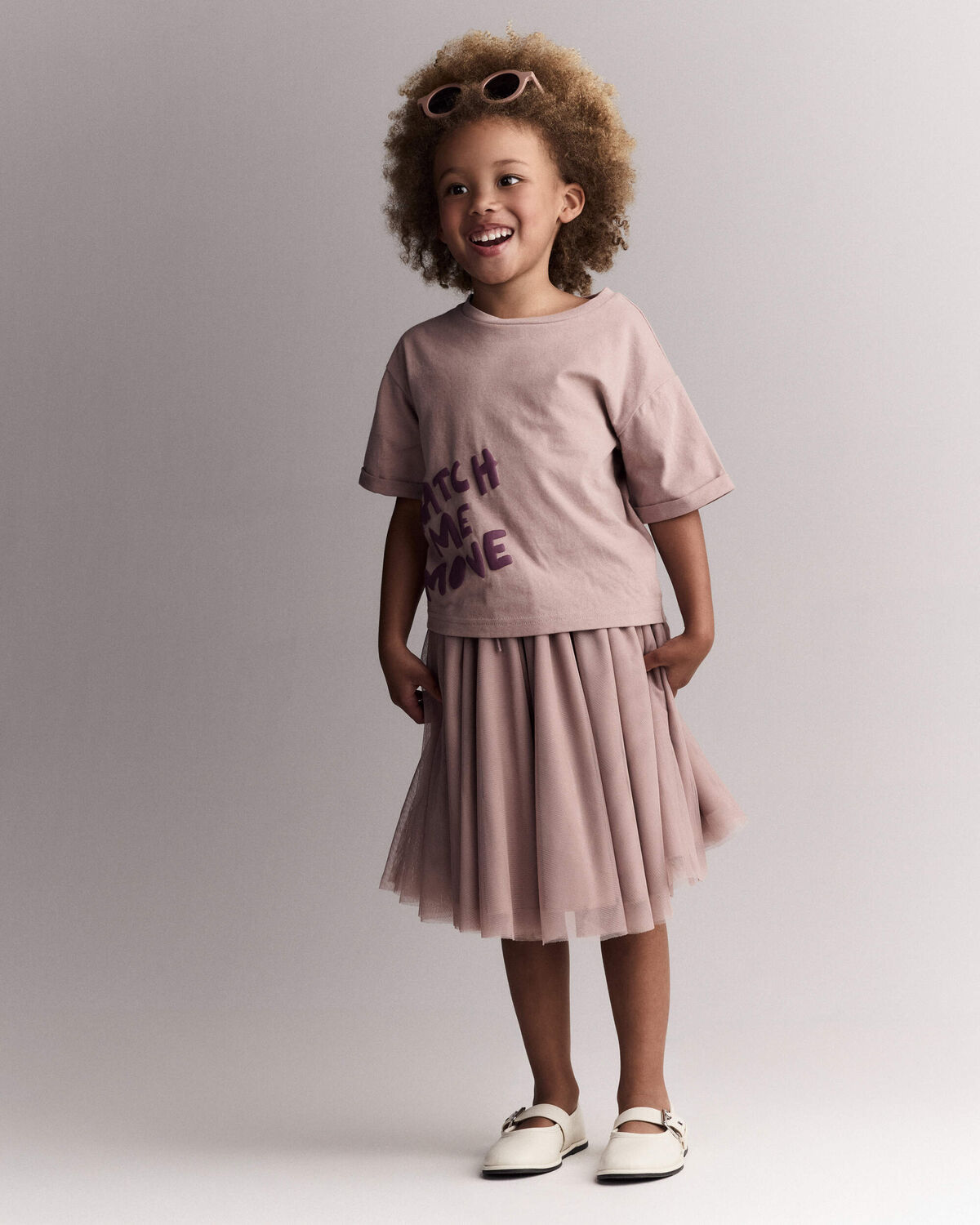 Toddler Girl Avenue Twirl™ Midi Skirt with Tulle - Light Pink