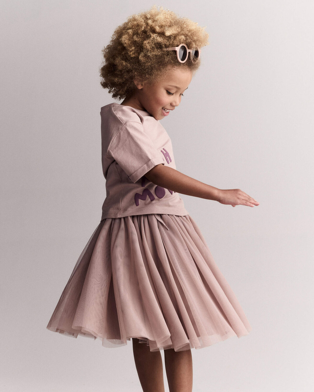 Toddler Girl Avenue Twirl™ Midi Skirt with Tulle - Light Pink - Image 5
