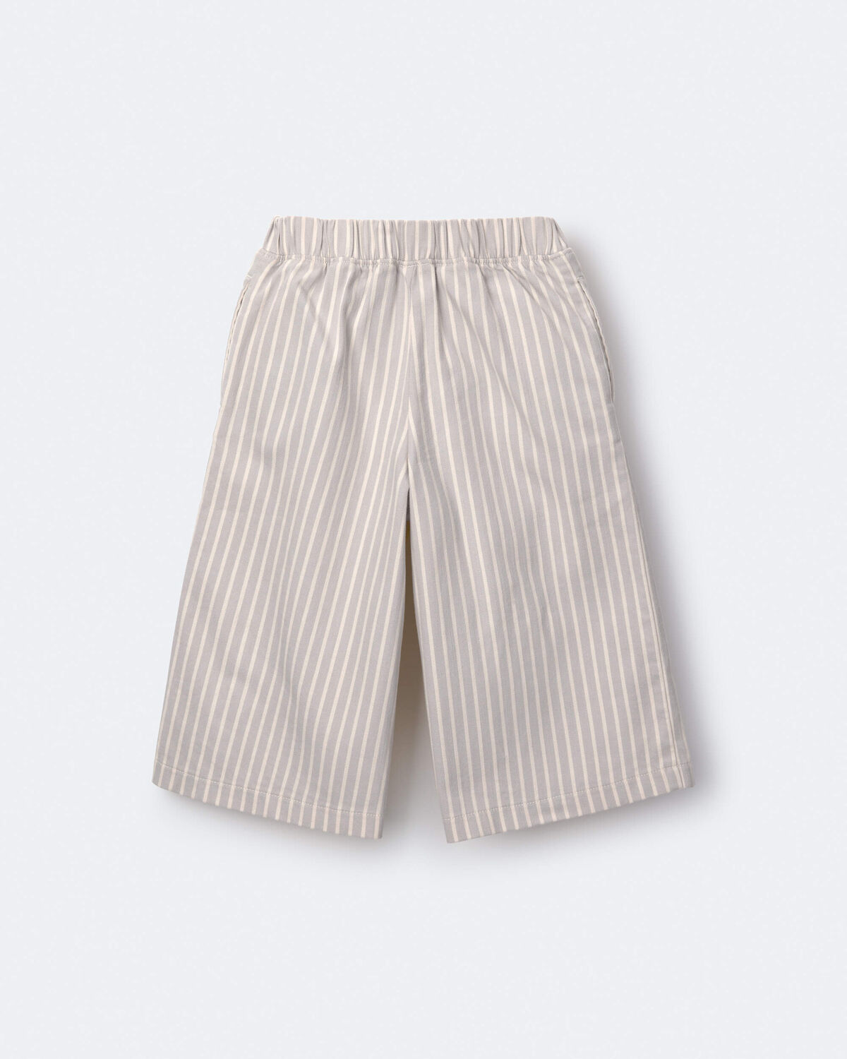 Toddler Girl Sailor Pant in Stripes - Cream/Grey - Image 4