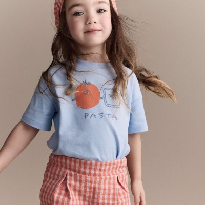 Toddler Pasta Relaxed Graphic Tee - Blue
