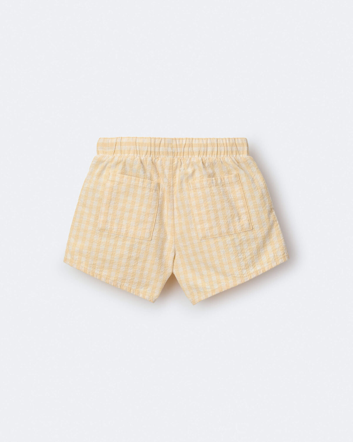Toddler Girl Gingham Peplum Shorts - Yellow - Image 6