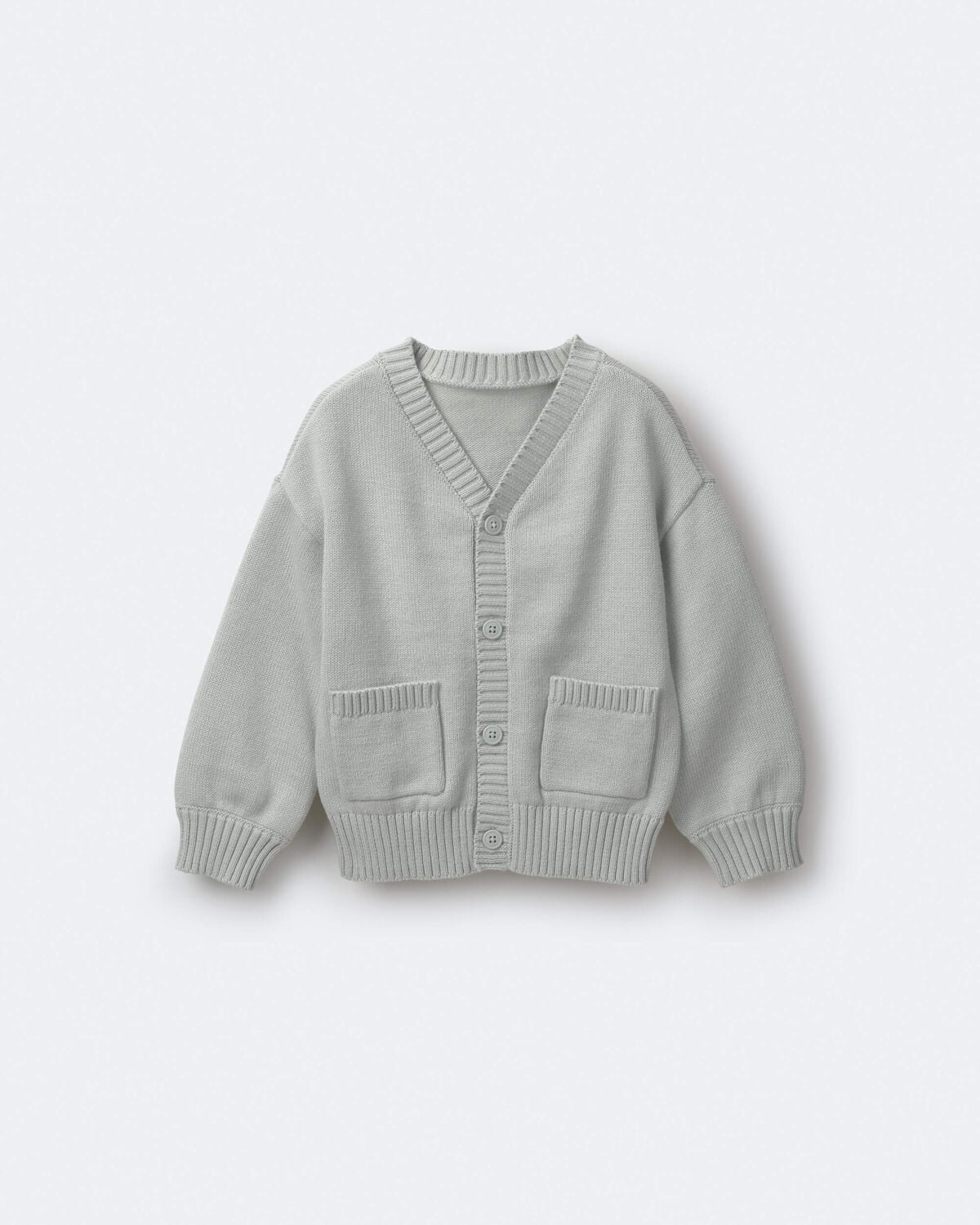 Toddler Girl Cardigan with Avenue Pockets - Light Blue - Image 2