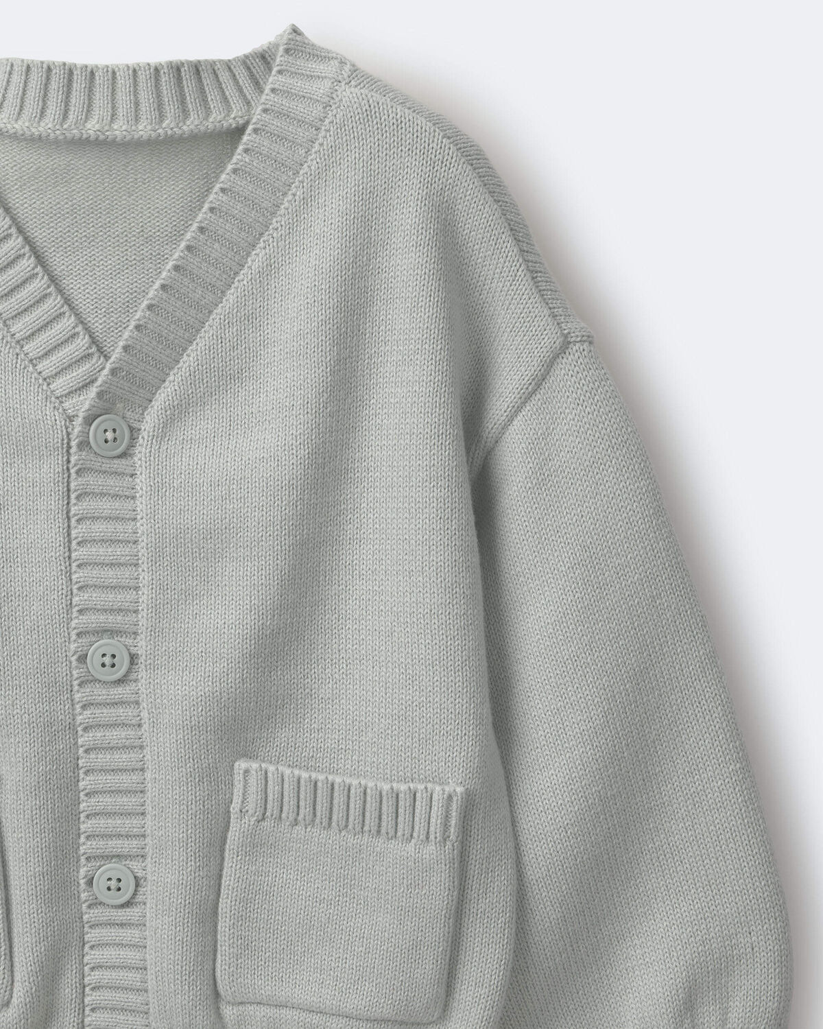 Toddler Girl Cardigan with Avenue Pockets - Light Blue - Image 6