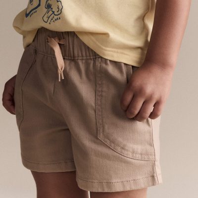 Toddler Boy Standard Shorts with Pockets - Khaki