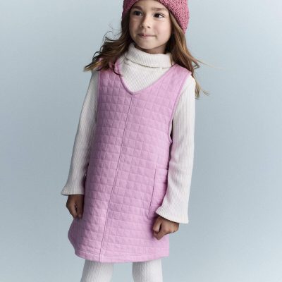 Toddler Girl Otter Pocket Jumper - Lilac