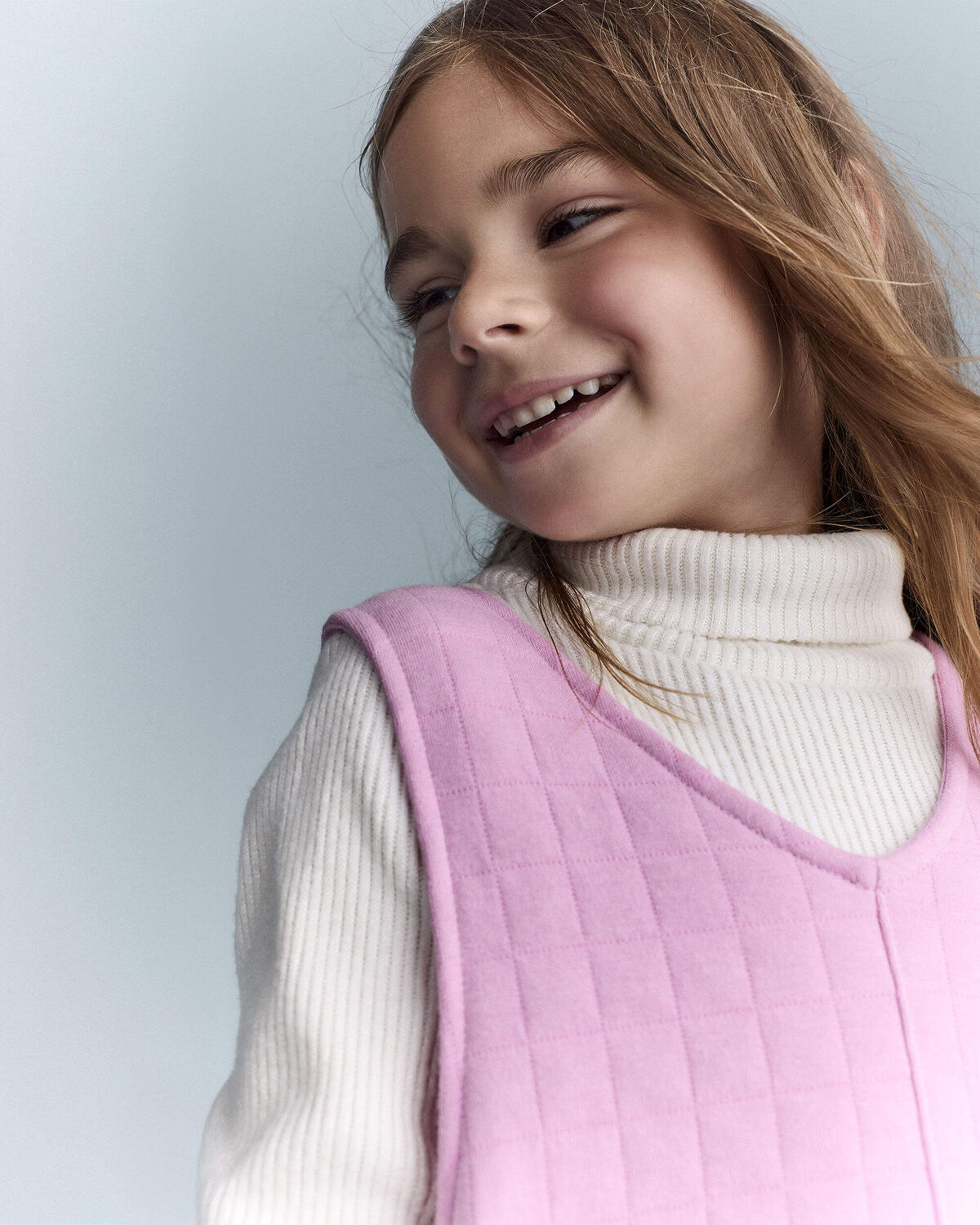 Toddler Girl Otter Pocket Jumper - Lilac - Image 4