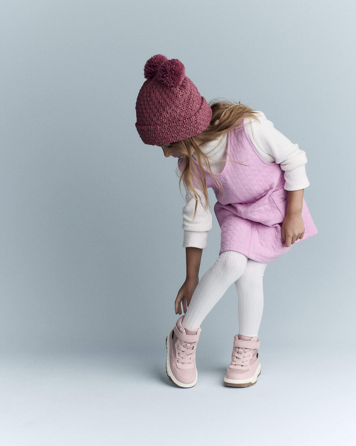 Toddler Girl Otter Pocket Jumper - Lilac - Image 5