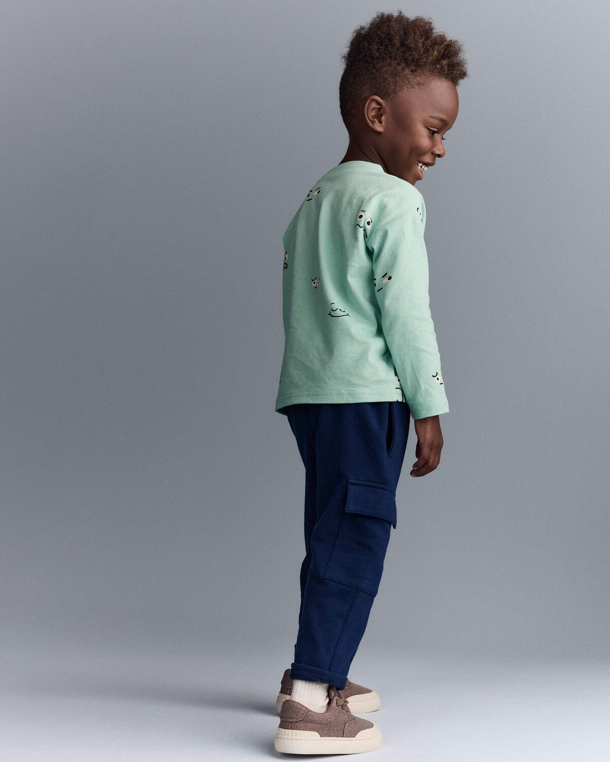 Toddler Boy Cargo Pant - Navy - Image 4