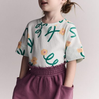 Toddler Girl Fleece Swing Shorts with Pockets - Burgundy