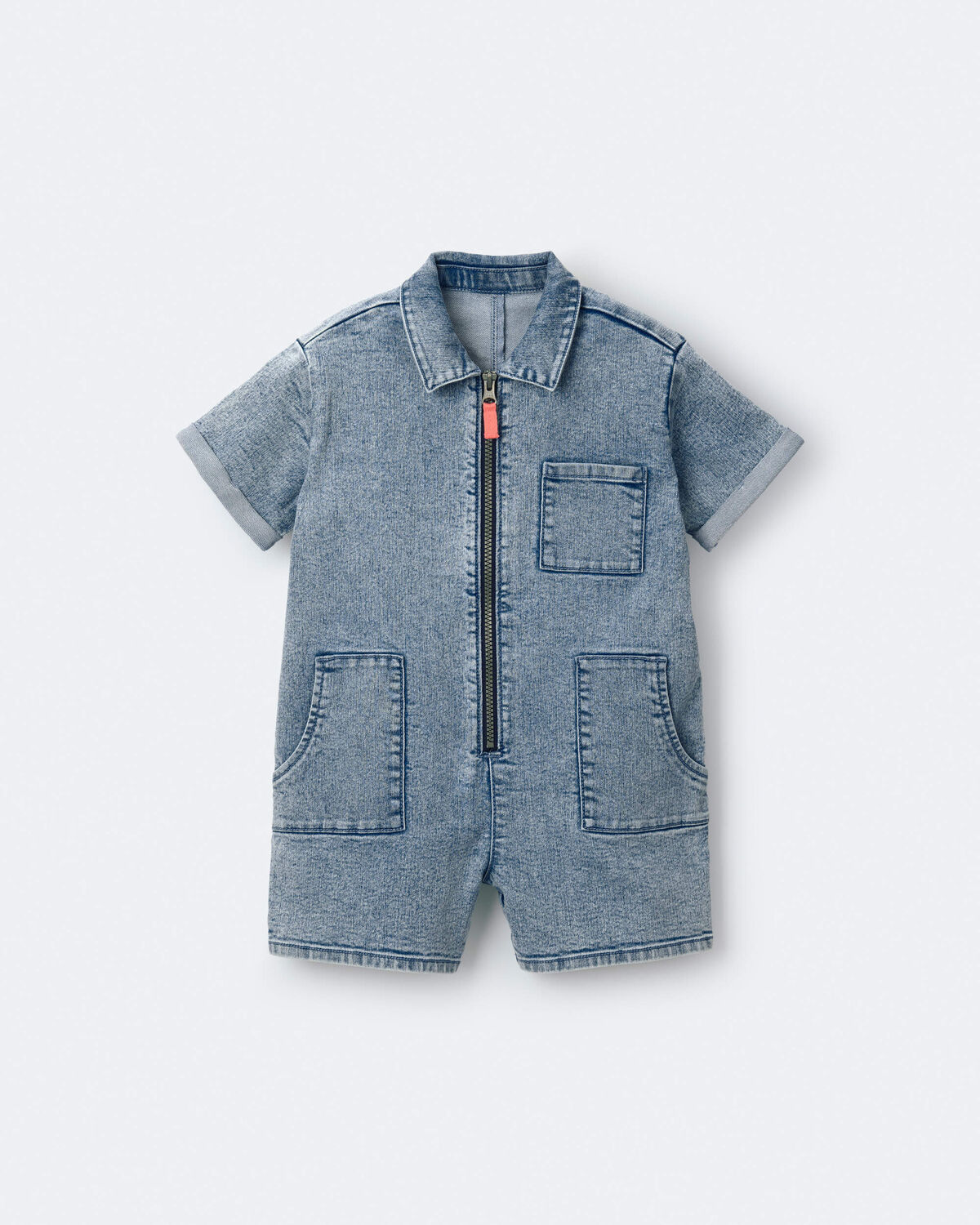 Toddler Girl Day Out™ Romper in Denim - Image 2
