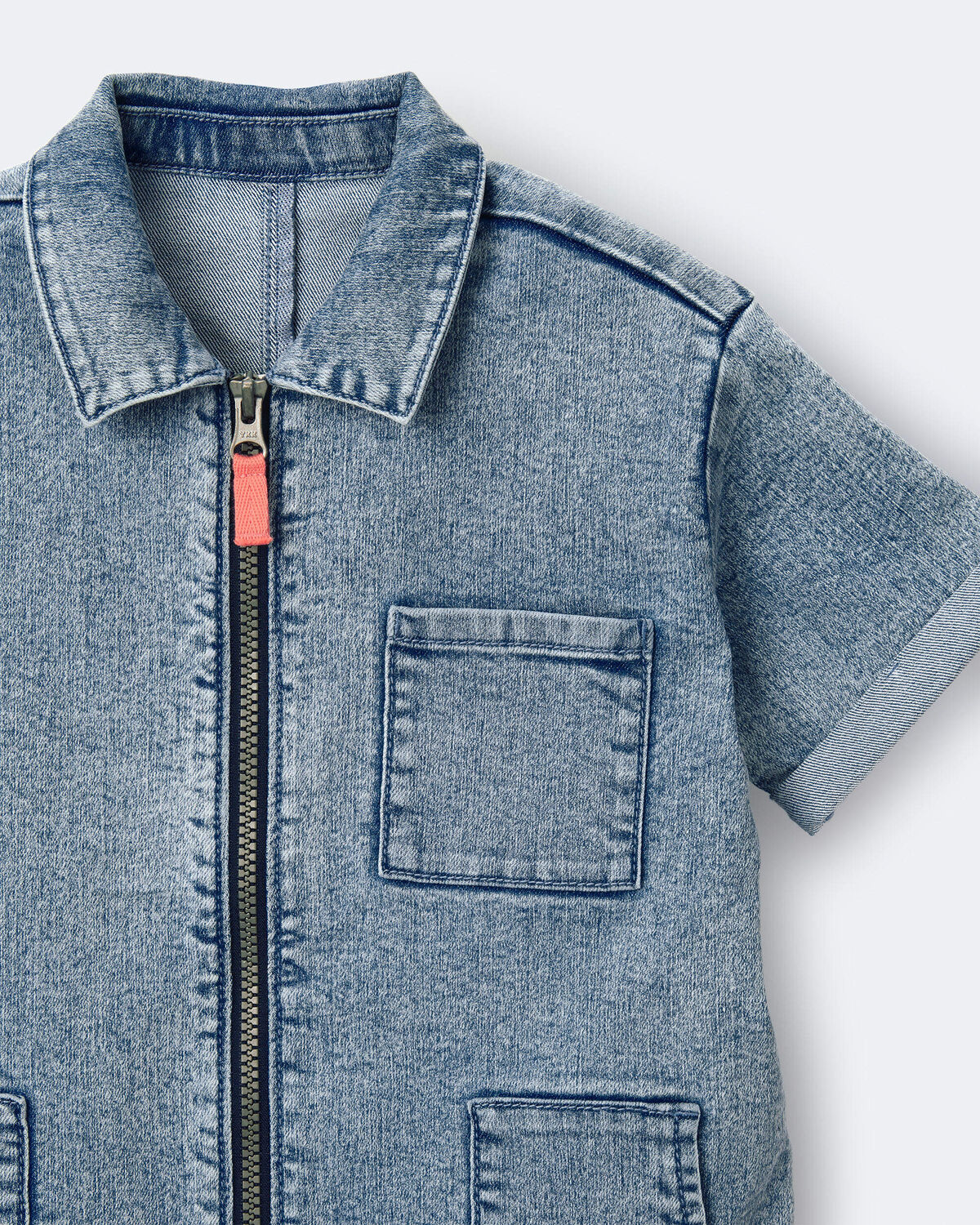 Toddler Girl Day Out™ Romper in Denim - Image 4