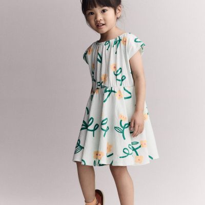 Toddler Girl Avenue Twirl™ Dress in Floral Print - Light Green
