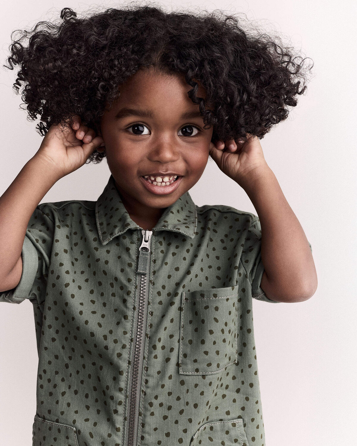 Toddler Day Out™ Romper - Olive - Image 3