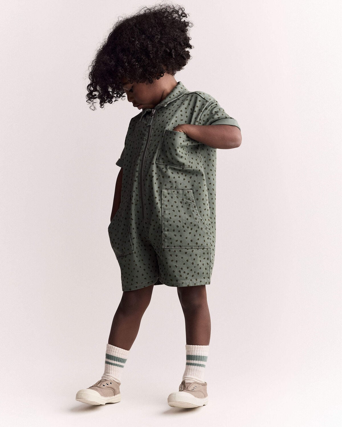 Toddler Day Out™ Romper - Olive - Image 4