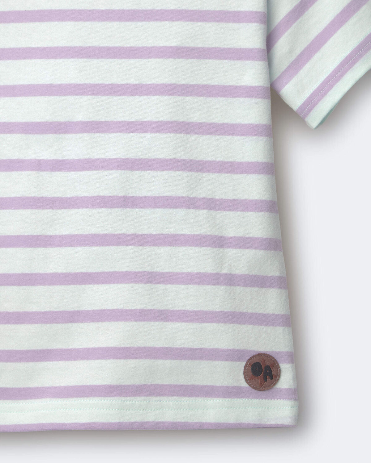 Toddler Relaxed Tee in Stripes- Blue/Purple - Image 5