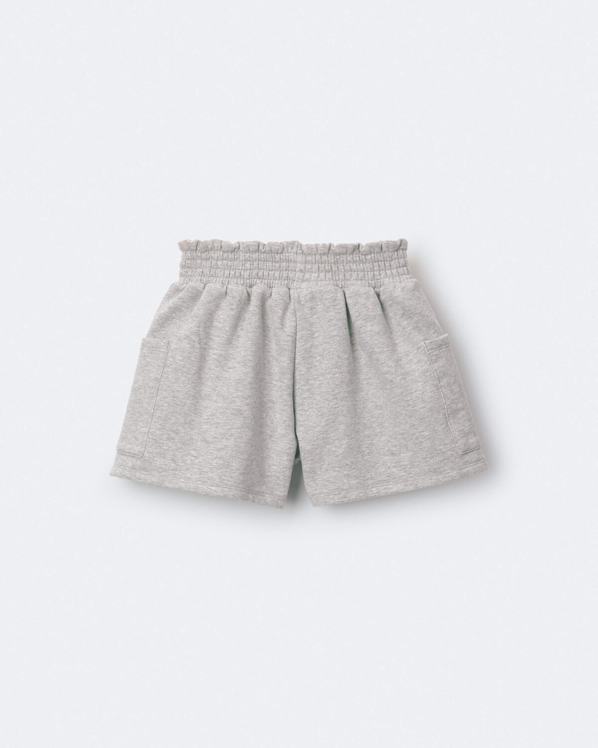 Toddler Girl Fleece Swing Shorts with Pockets - Heathered Grey - Image 6