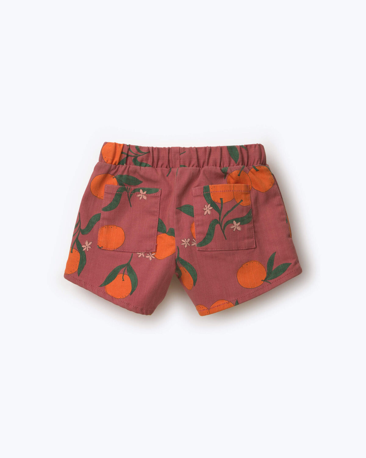Toddler Girl A-Line Shorts in Clementine Grove Print - Rose - Image 5