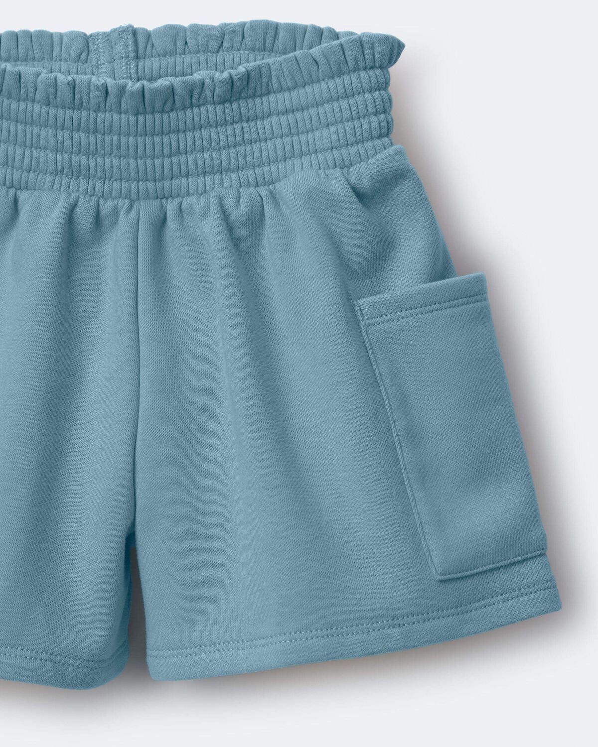 Toddler Girl Swing Shorts with Pockets - Light Blue - Image 6