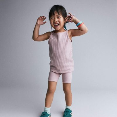 Toddler Girl Ribbed Playtime Tank Top - Light Pink
