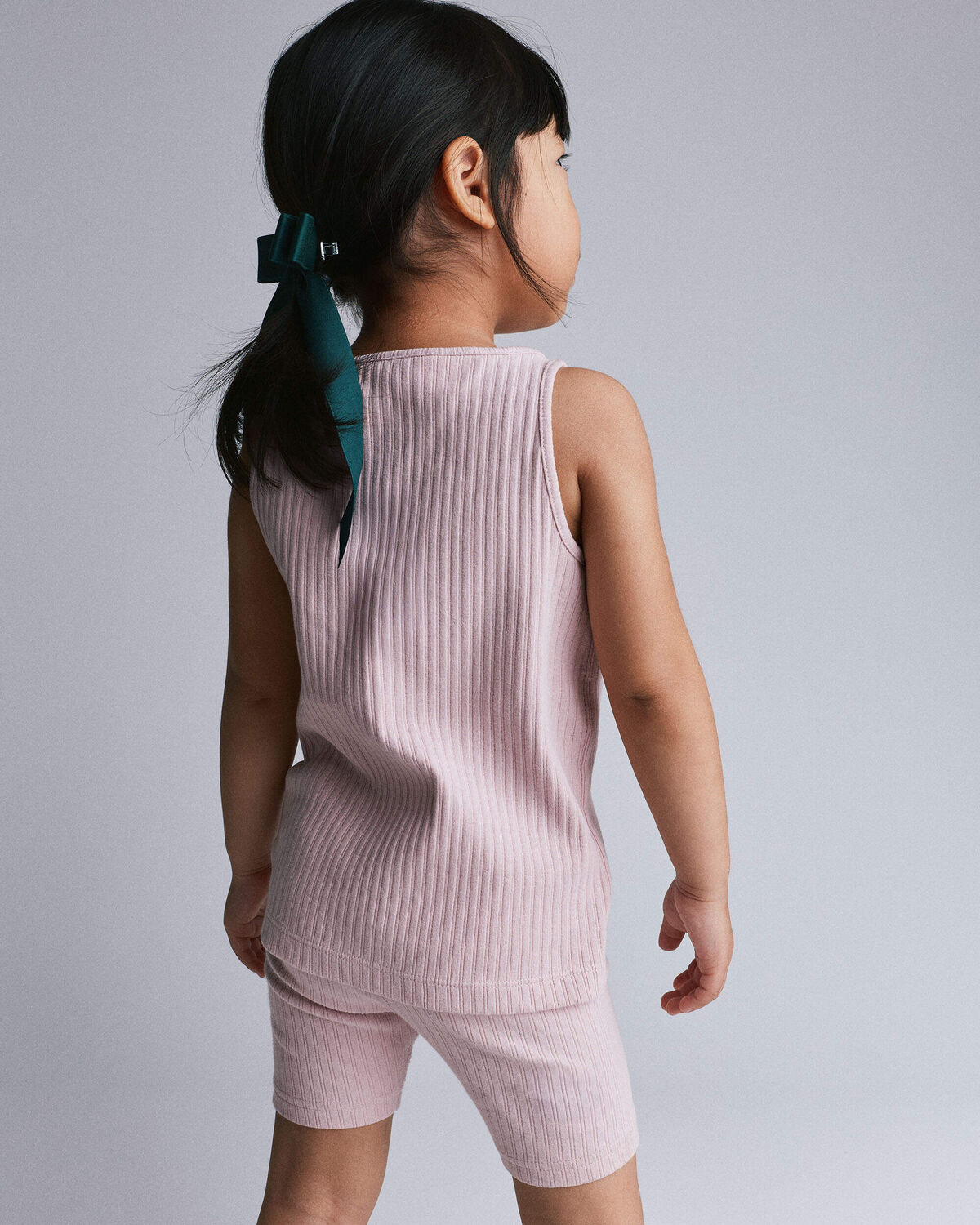 Toddler Girl Brooklyn Bike Shorts - Light Pink - Image 3