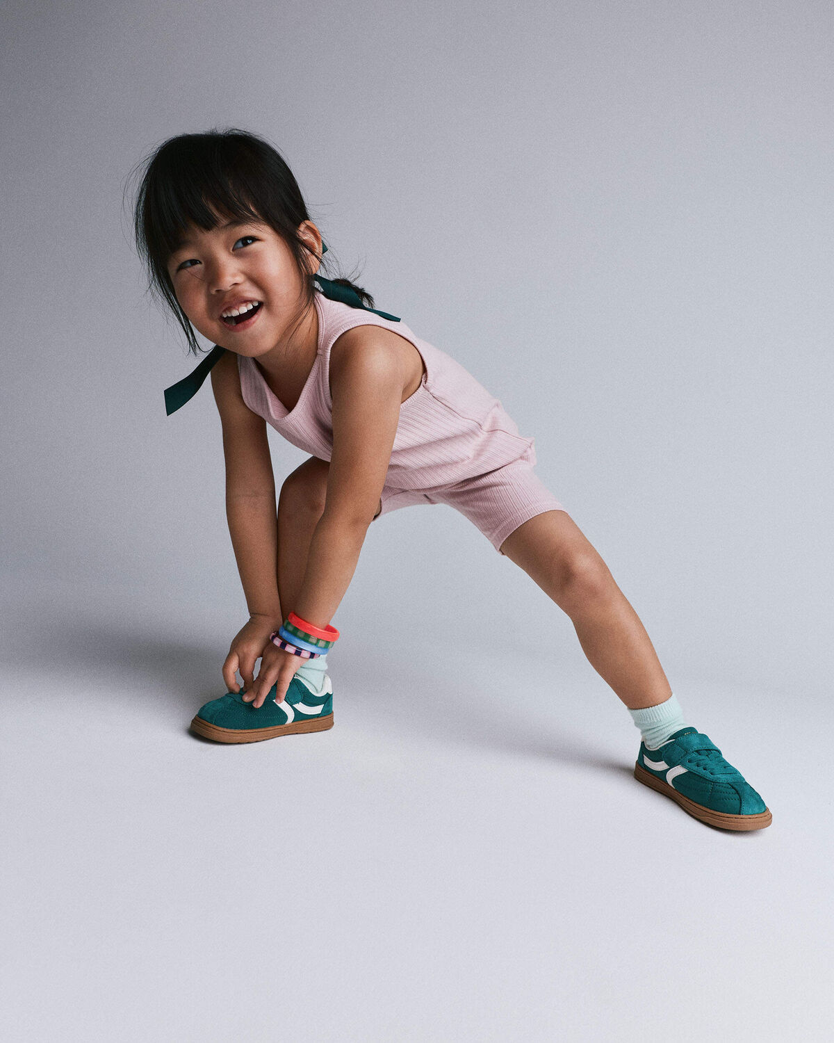 Toddler Girl Brooklyn Bike Shorts - Light Pink - Image 4