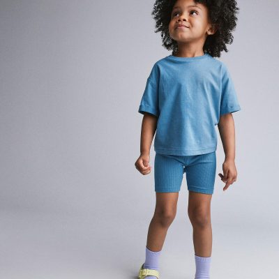 Toddler Rolled Cuff Tee - Blue
