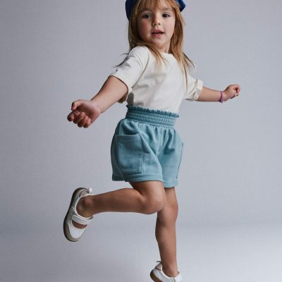 Toddler Rolled Cuff Tee - Cream