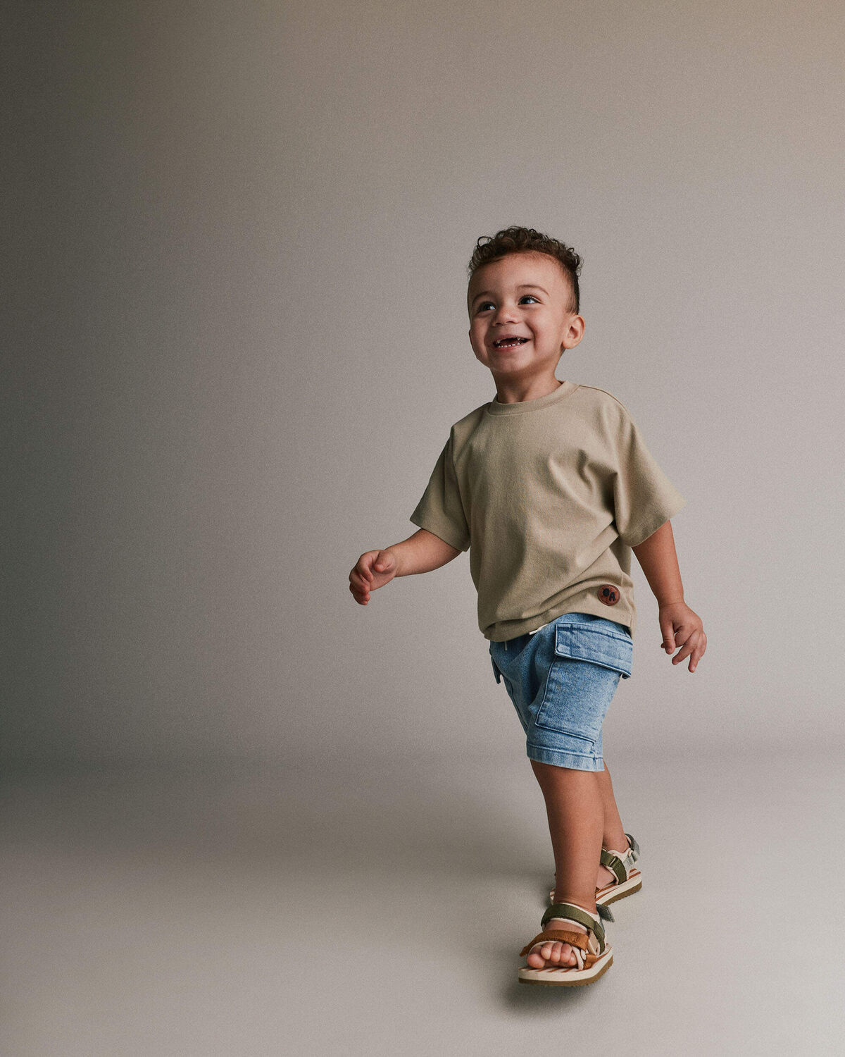 Toddler Premium Dolman Tee - Tan - Image 4