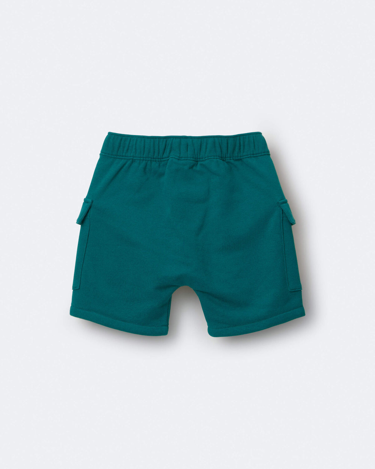 Toddler Boy French Terry Cargo Shorts - Green - Image 5