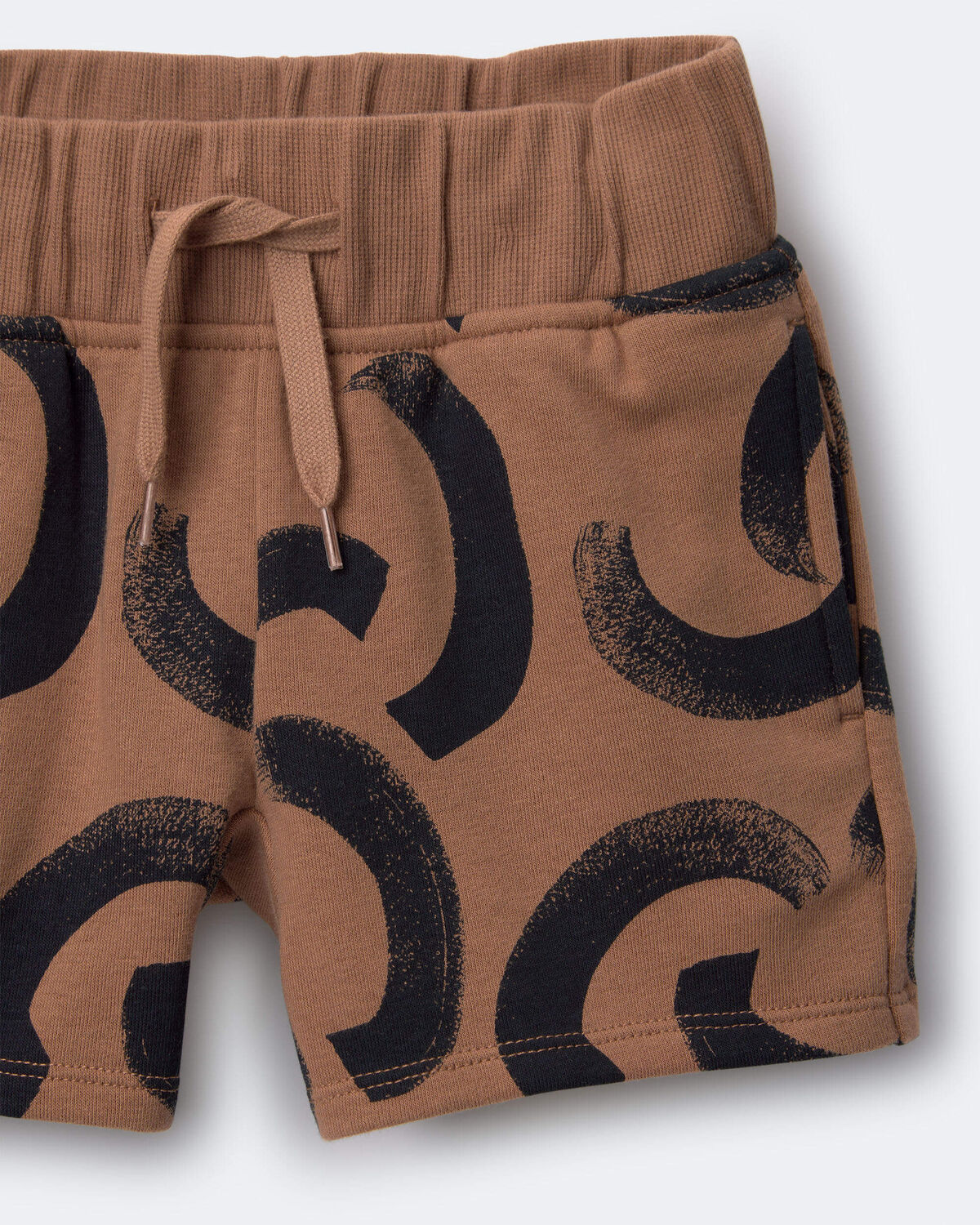 Toddler City Park™ Shorts in Abstract Print - Brown - Image 6