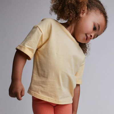 Toddler Rolled Cuff Tee - Yellow