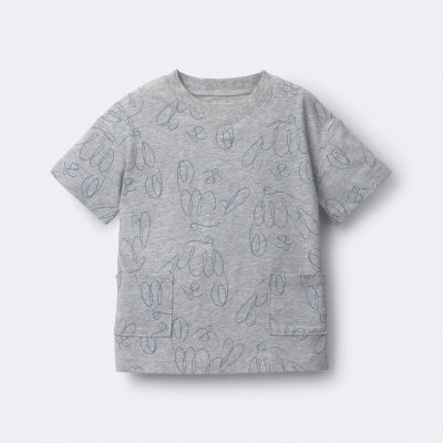 Toddler Otter Pocket Tee - Heather Grey