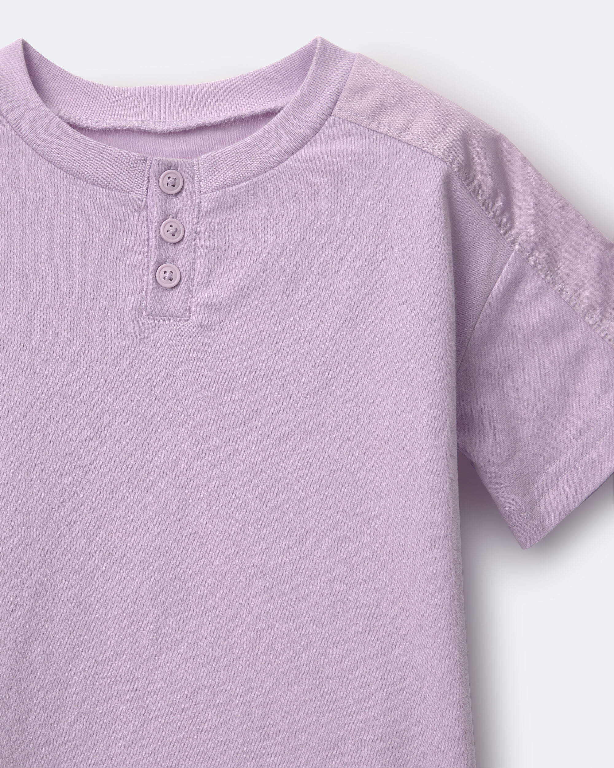 Toddler Henley Tee- Purple - Image 6