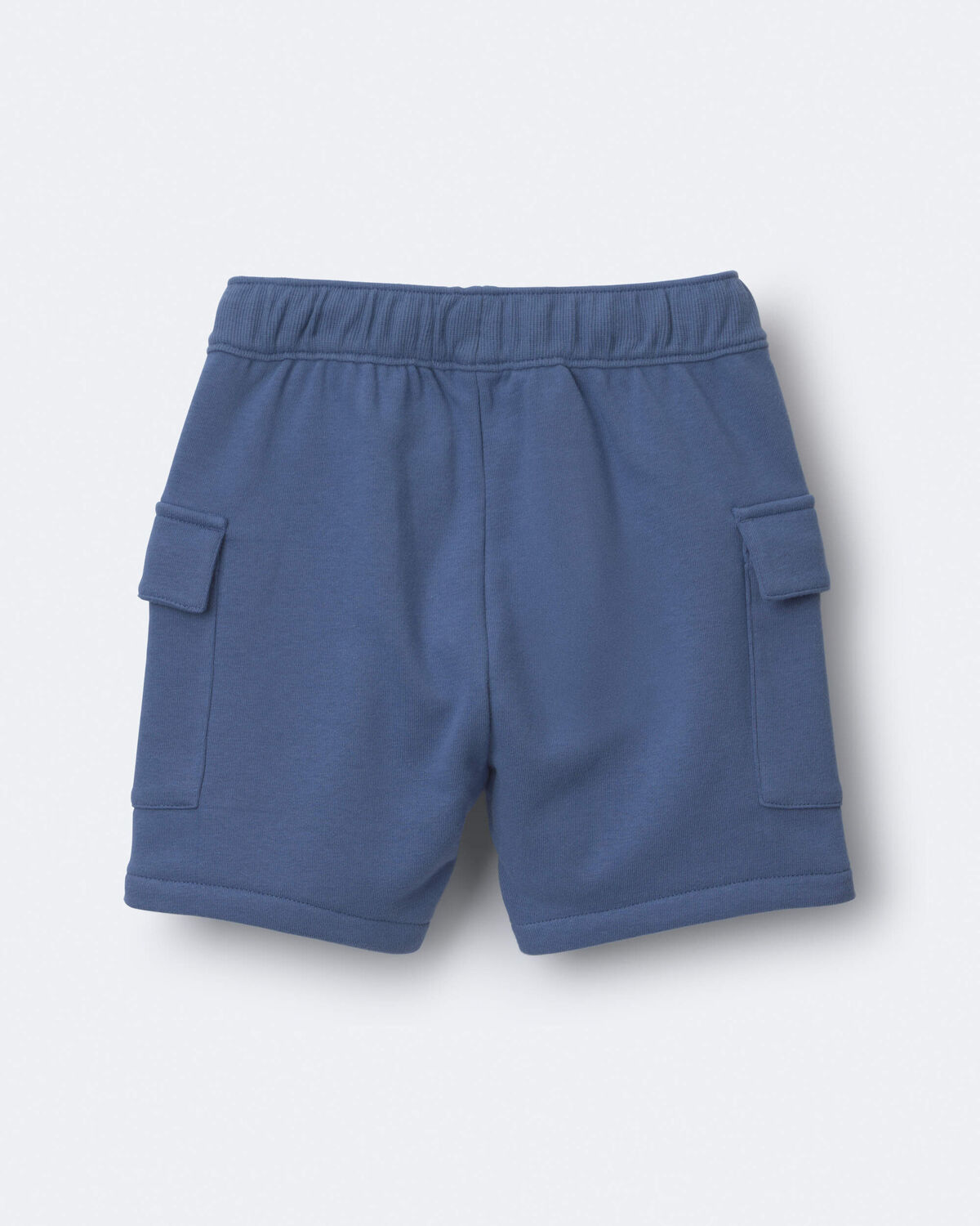 Toddler Boy French Terry Cargo Shorts - Slate Blue - Image 5
