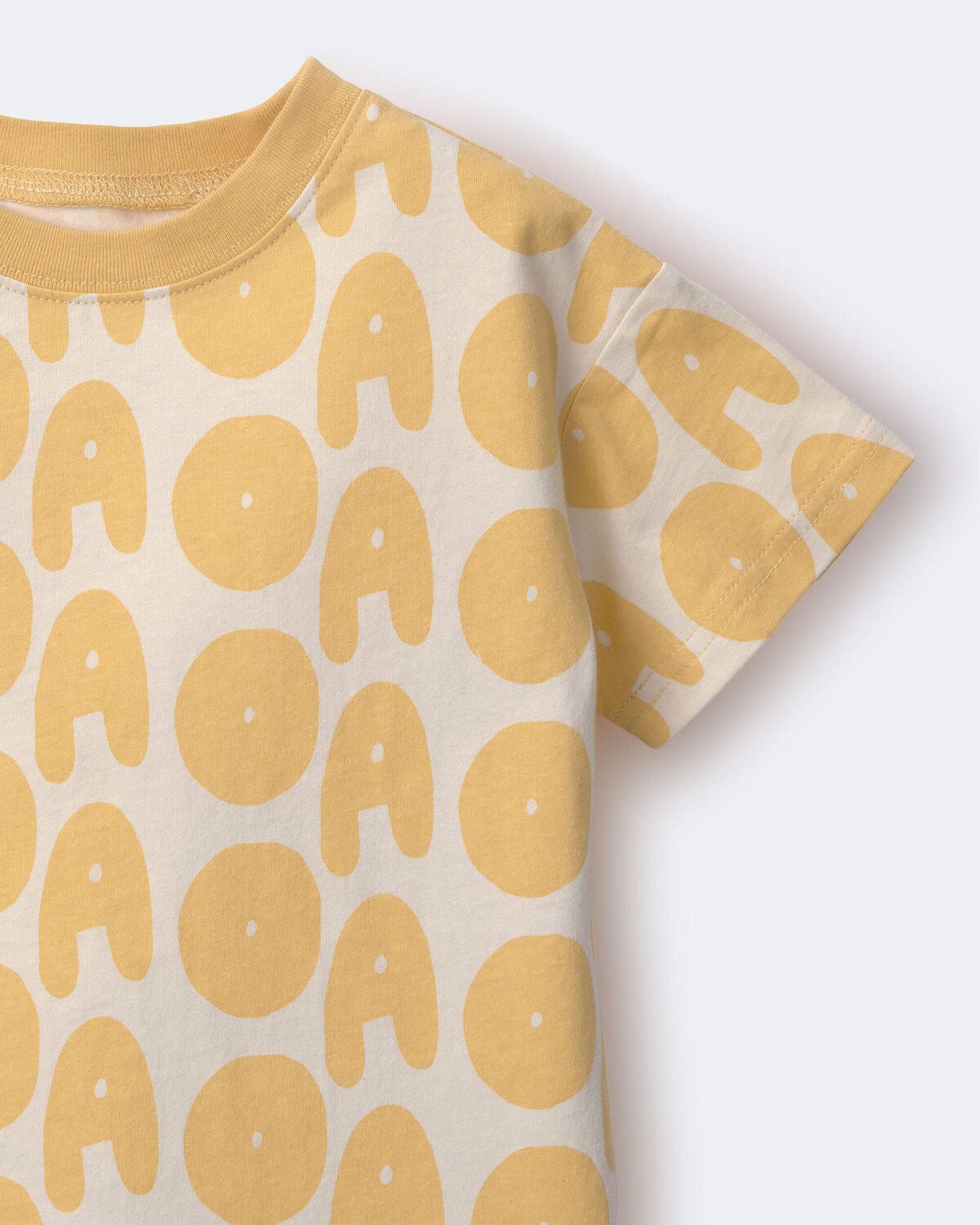 Toddler Relaxed Graphic Tee in Otter Avenue Print - Yellow - Image 6