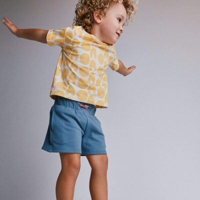 Toddler Relaxed Graphic Tee in Otter Avenue Print - Yellow