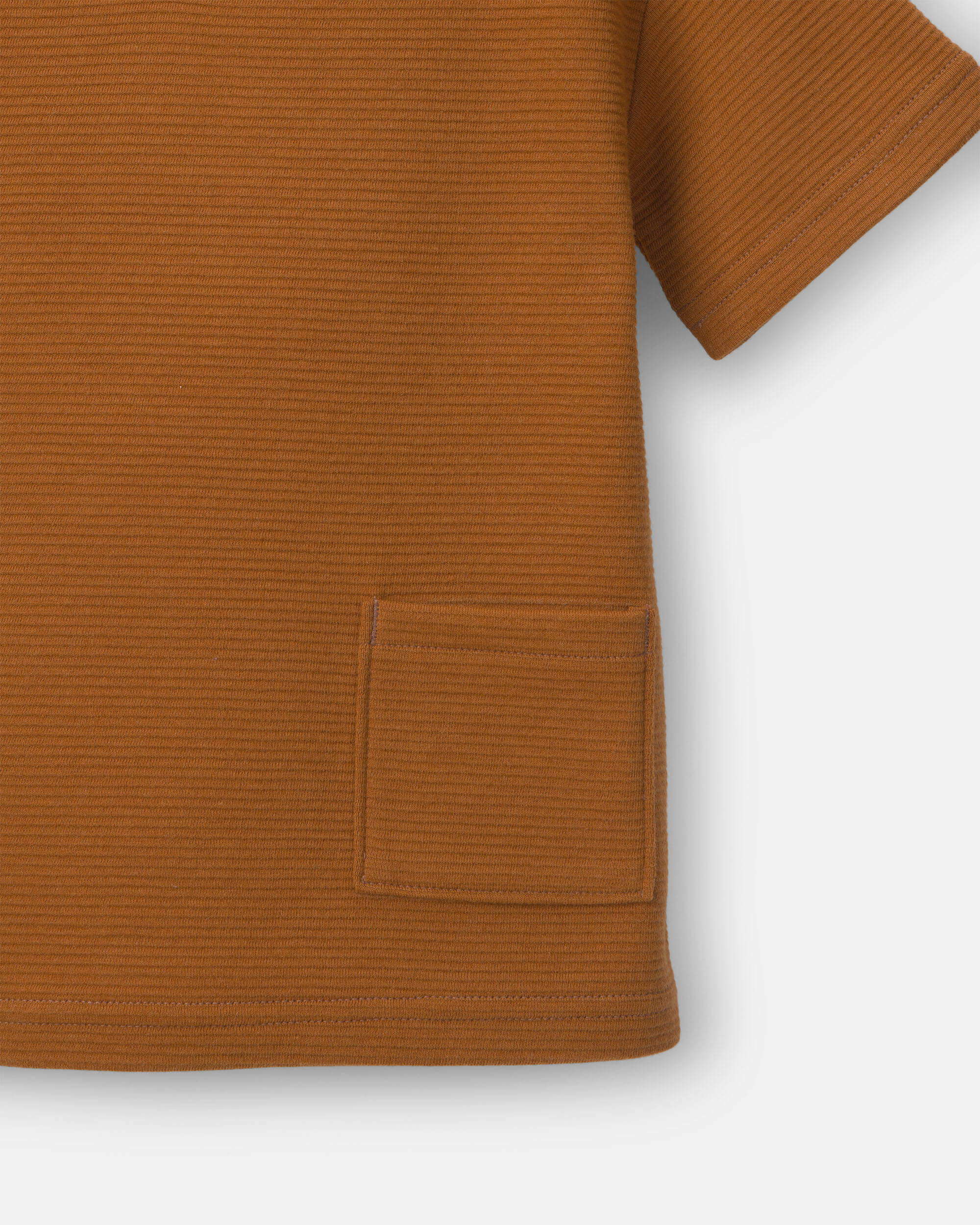 Toddler Boy Henley Tee with Pocket - Golden Yellow - Image 6