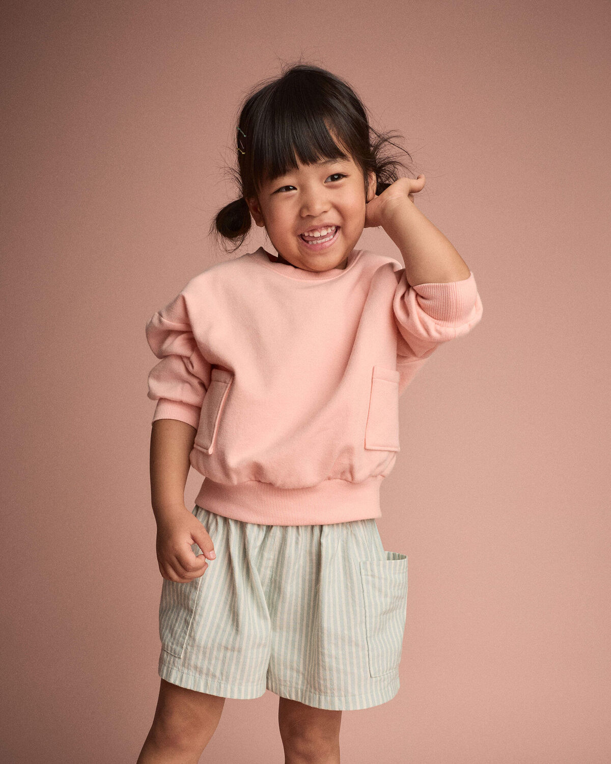 Toddler Otter Sweatshirt™ with Pockets - Light Pink - Image 3