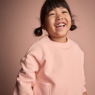 Toddler Otter Sweatshirt™ with Pockets - Light Pink